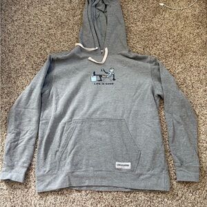 Life Is Good Heather Gray Hoodie